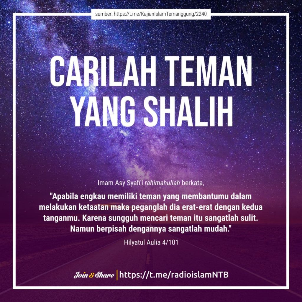 Carilah Teman yang Shalih